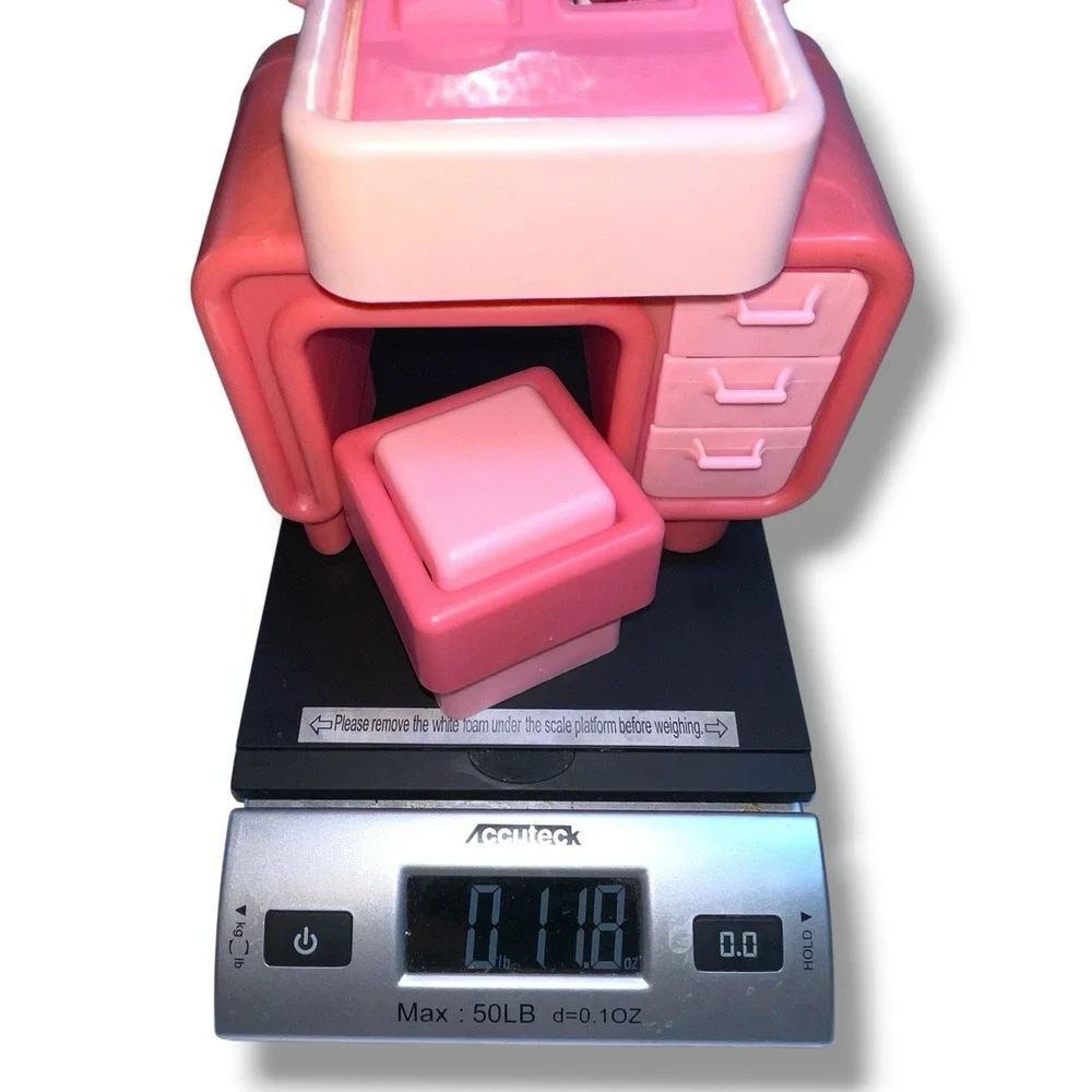 1979 Mattel‎ Barbie Pink Dream Collection Furniture Vanity, Stool & Computer VTG
